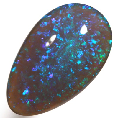 SOLID BLACK CRYSTAL OPAL Bright Floral Harlequin pattern SEE VIDEO